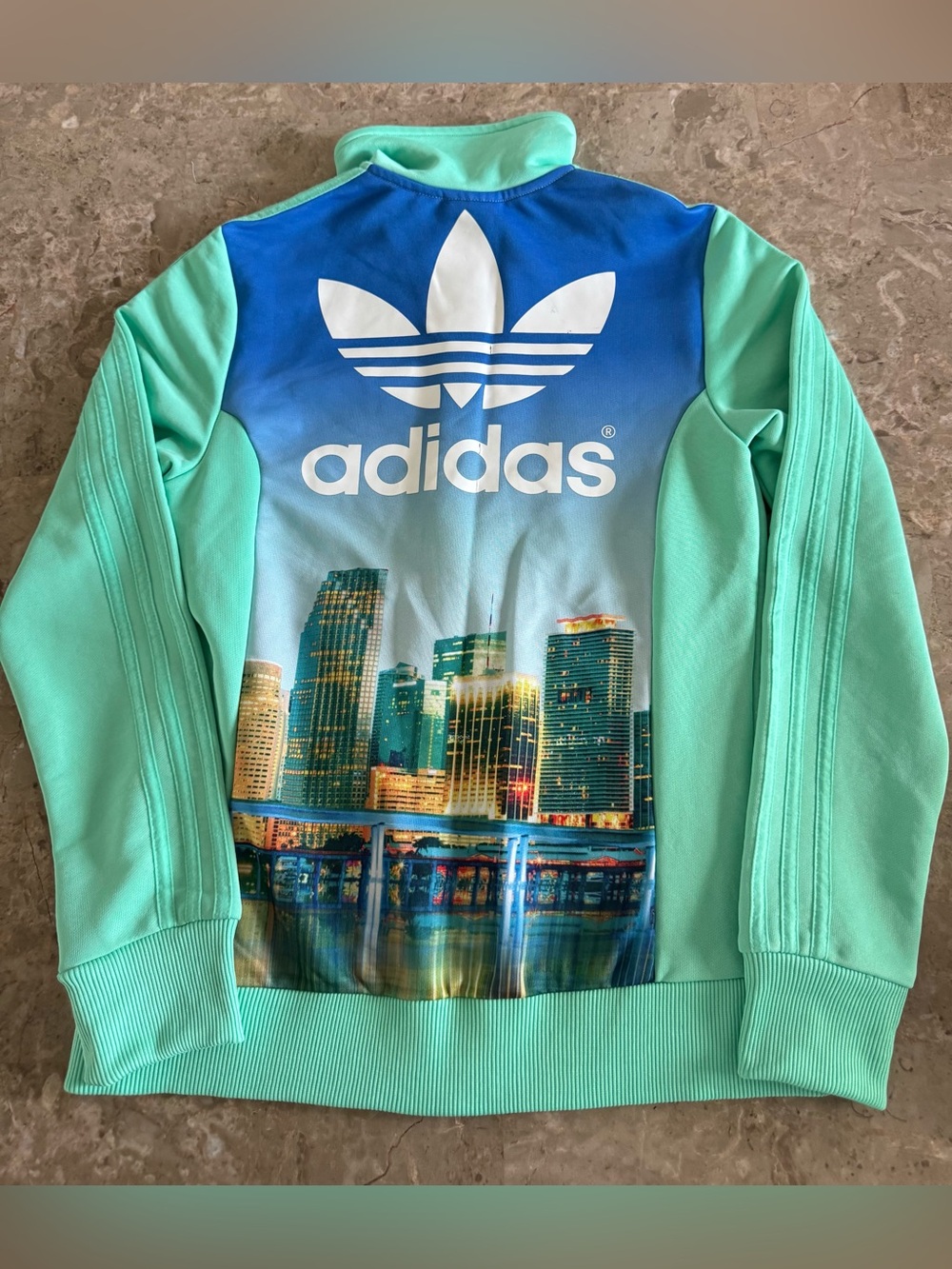 Adidas Originals Miami Print Europa Track Jacket S - Picture 13 of 17